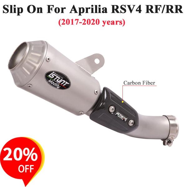 motorcycle exhaust system slip on for aprilia rsv4 rf rr 2021 - gp racing escape modify link pipe muffler carbon cover
motorcycle exhaust system slip on for aprilia rsv4 rf rr 2021 - gp racing escape modify link pipe muffler carbon cover