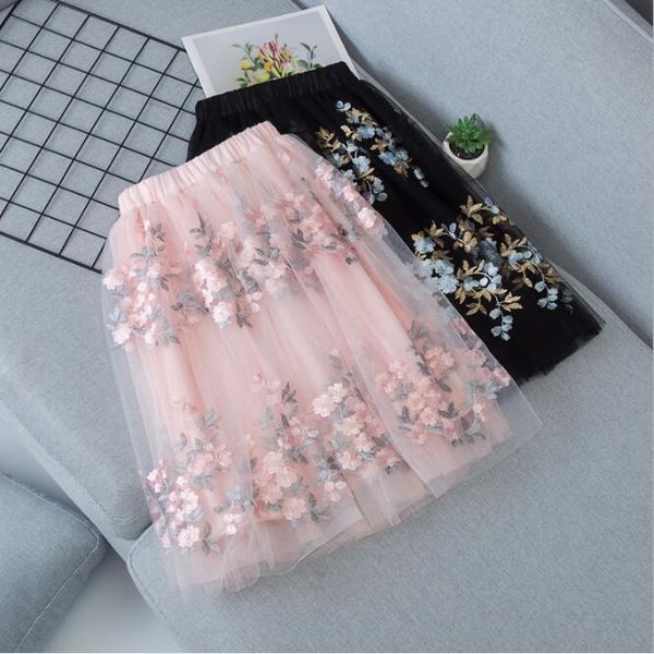 spring summer children skirts fluffy soft tulle girls tutu flower embroidery long skirt for 4-14y kids
spring summer children skirts fluffy soft tulle girls tutu flower embroidery long skirt for 4-14y kids