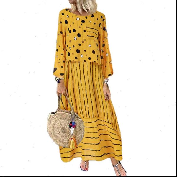 polka dot yellow large womens dresses loose fake two piece set summer plus size sundress female o neck, Black;gray
polka dot yellow large womens dresses loose fake two piece set summer plus size sundress female o neck, Black;gray