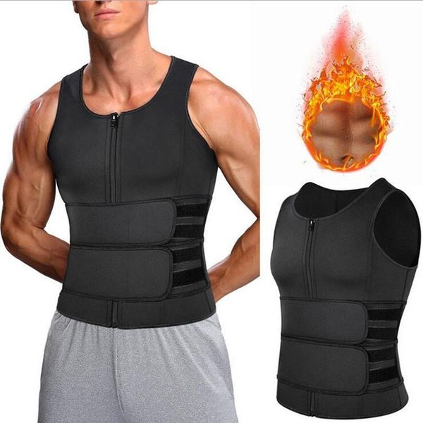 men body shaper vest waist trainer double trimmer belt fat burn fitness sweat shirt corset abdomen slimming shapewear running jerseys, Black;blue
men body shaper vest waist trainer double trimmer belt fat burn fitness sweat shirt corset abdomen slimming shapewear running jerseys, Black;blue