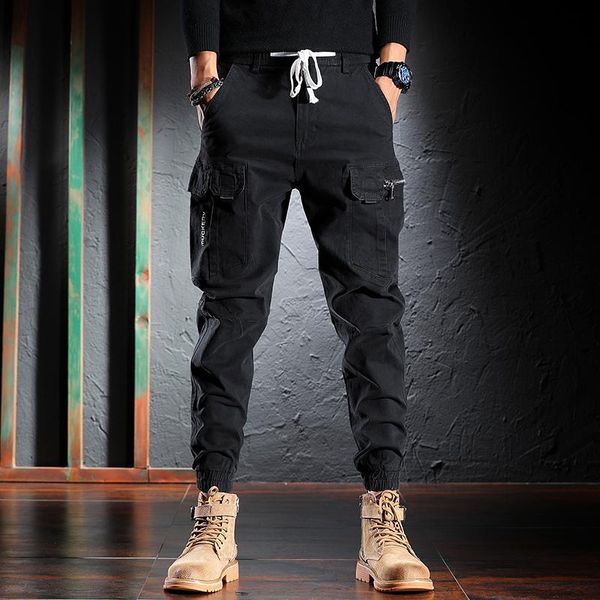 men's jeans ly fashion designer men loose fit multi pockets black casual cargo pants homme streetwear hip hop jogger harem trousers, Blue
men's jeans ly fashion designer men loose fit multi pockets black casual cargo pants homme streetwear hip hop jogger harem trousers, Blue