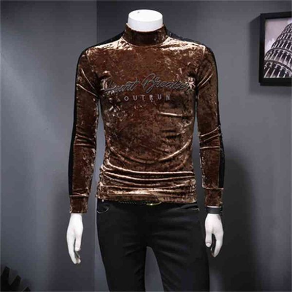 men's t-shirts autumn and winter men's long-sleeved t-shirt high-necked letter printing gold velvet bottoming shirt men dfc6, White;black
men's t-shirts autumn and winter men's long-sleeved t-shirt high-necked letter printing gold velvet bottoming shirt men dfc6, White;black