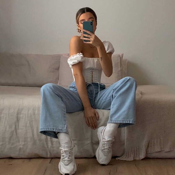 missakso vintage off shoulder women shirts lace up fashion slim tied front lady shirt backless white crop 210625
missakso vintage off shoulder women shirts lace up fashion slim tied front lady shirt backless white crop 210625