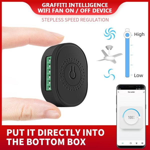 smart home control tuya wifi mini diy fan speed switch ceiling controller life app remote work with alexa google 2021
smart home control tuya wifi mini diy fan speed switch ceiling controller life app remote work with alexa google 2021