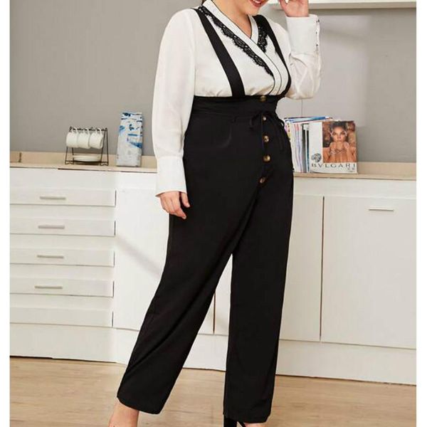 women's jumpsuits & rompers women sleeveless buttoned casual overalls cargo 2021 fashion street ol plus size, Black;white
women's jumpsuits & rompers women sleeveless buttoned casual overalls cargo 2021 fashion street ol plus size, Black;white