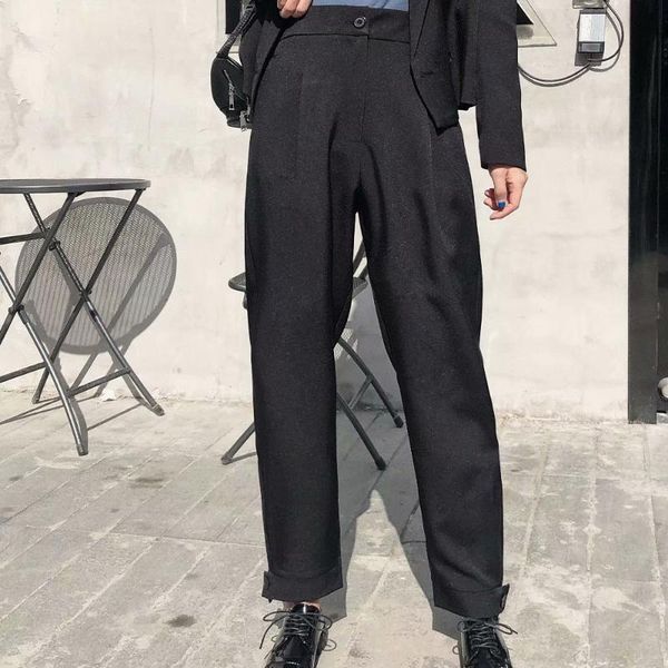 women's pants & capris bm ur hm za spring/summer 2021 fashion casual high-waist slim-fit trousers with button-embellished cropped, Black;white
women's pants & capris bm ur hm za spring/summer 2021 fashion casual high-waist slim-fit trousers with button-embellished cropped, Black;white