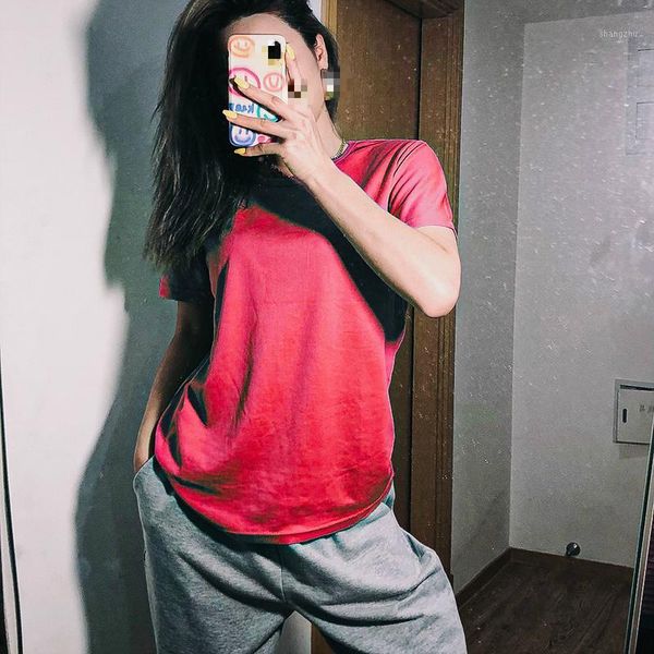 women's t-shirt summer womans short-sleeved casual sports quick-drying clothes solid t shirts womens clothing, White
women's t-shirt summer womans short-sleeved casual sports quick-drying clothes solid t shirts womens clothing, White