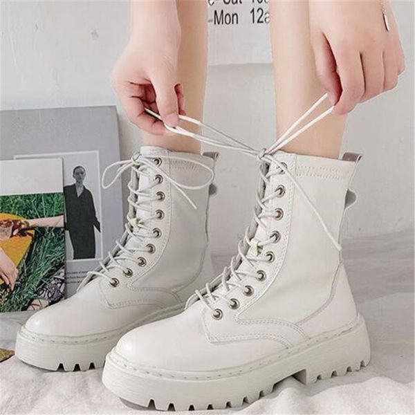 boots fashion pu leather ankle women spring autumn round toe lace up shoes female antiskid motorcycle platform botas black white
boots fashion pu leather ankle women spring autumn round toe lace up shoes female antiskid motorcycle platform botas black white