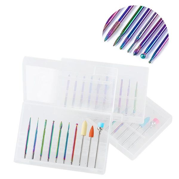 set grinder nail drill bits alloy tungsten steel ceramic files sanding head polishing manicure tools kit art equipment, Silver
set grinder nail drill bits alloy tungsten steel ceramic files sanding head polishing manicure tools kit art equipment, Silver