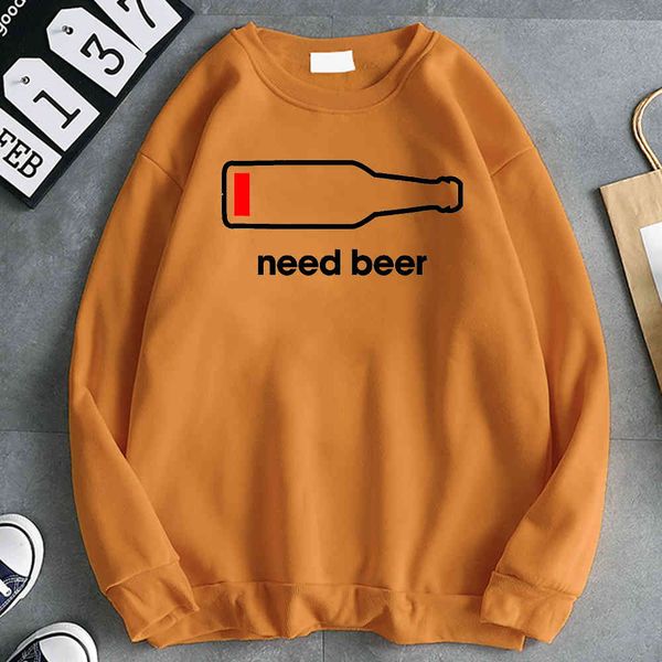 need beer - men's hoodie, round neck men's sportswear, harajuku punk style, hip hop, Black
need beer - men's hoodie, round neck men's sportswear, harajuku punk style, hip hop, Black