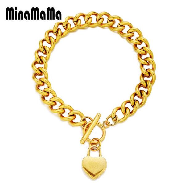 charm bracelets stainless steel chunky chain blank heart charms bracelet for women ot buckle toggle fashion jewelry, Golden;silver
charm bracelets stainless steel chunky chain blank heart charms bracelet for women ot buckle toggle fashion jewelry, Golden;silver
