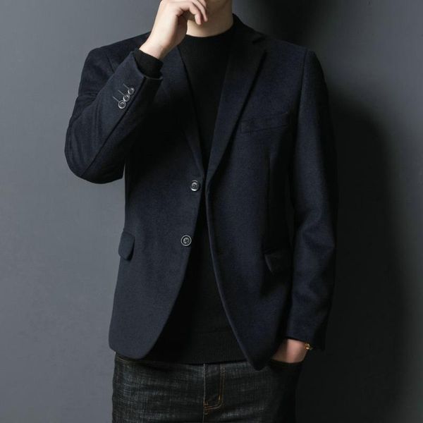 men's suits & blazers men smart casual wool autumn winter elegant woolen blend suit jackets black dark camel navy button cuff blue oufi, White;black
men's suits & blazers men smart casual wool autumn winter elegant woolen blend suit jackets black dark camel navy button cuff blue oufi, White;black
