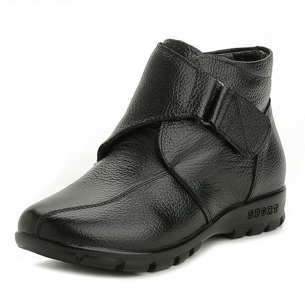 boots fashion winter shoes women's genuine leather ankle flat casual comfortable warm woman snow, Black
boots fashion winter shoes women's genuine leather ankle flat casual comfortable warm woman snow, Black