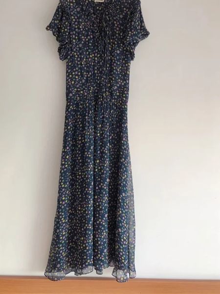 dress women colorful stars printed dress ruffles short sleeve lace-up female long dresses, Black;gray
dress women colorful stars printed dress ruffles short sleeve lace-up female long dresses, Black;gray