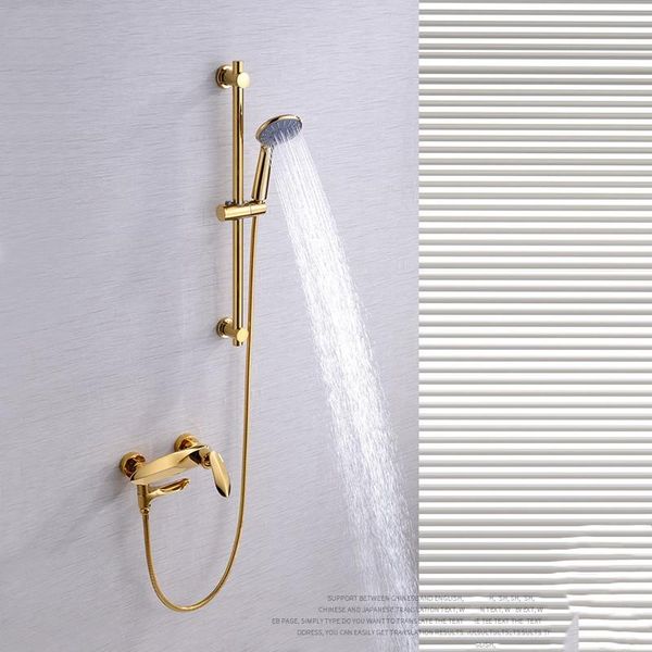 luxury gold solid brass bathroom shower faucet set two functions cold water mixer sets
luxury gold solid brass bathroom shower faucet set two functions cold water mixer sets