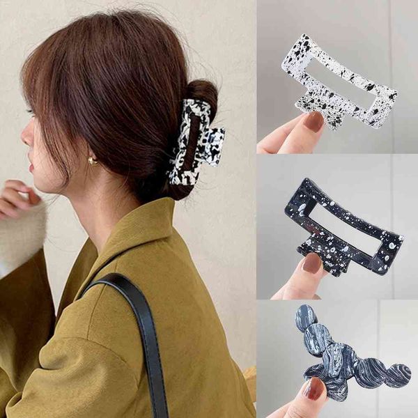 grain clip printed for women fashion accessories korean clips geometric acetate hair claws large square size, Golden;silver
grain clip printed for women fashion accessories korean clips geometric acetate hair claws large square size, Golden;silver