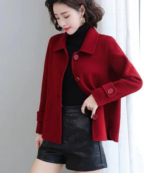 women's wool & blends woolen coat women spring autumn 2021 plaid jackets turn-down collar fashion outerwear female vintage harajuku kor, Black
women's wool & blends woolen coat women spring autumn 2021 plaid jackets turn-down collar fashion outerwear female vintage harajuku kor, Black