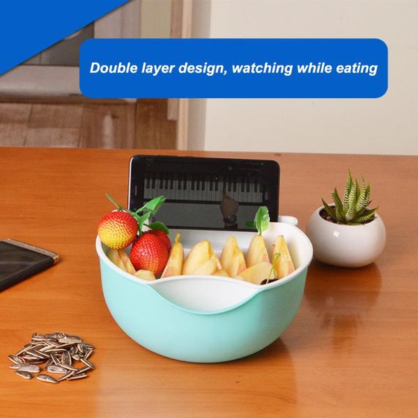 kitchen storage & organization multifunction double layer fruit dish snack plates box with trash can phone holder stents lazy person dry tra
kitchen storage & organization multifunction double layer fruit dish snack plates box with trash can phone holder stents lazy person dry tra