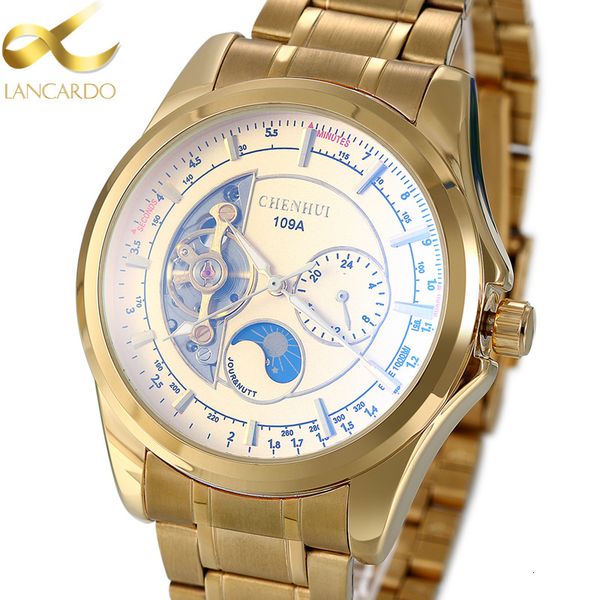 man mechanical watches luxury brand lancardo men business rvs skeleton automatic mechanical gold, Slivery;brown
man mechanical watches luxury brand lancardo men business rvs skeleton automatic mechanical gold, Slivery;brown