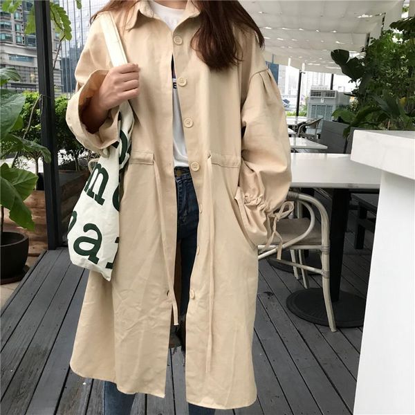 women's trench coats 2 colors women autumn korean chic style long coat female windbreaker out sleeve jacket womens (az8972 ), Tan;black
women's trench coats 2 colors women autumn korean chic style long coat female windbreaker out sleeve jacket womens (az8972 ), Tan;black