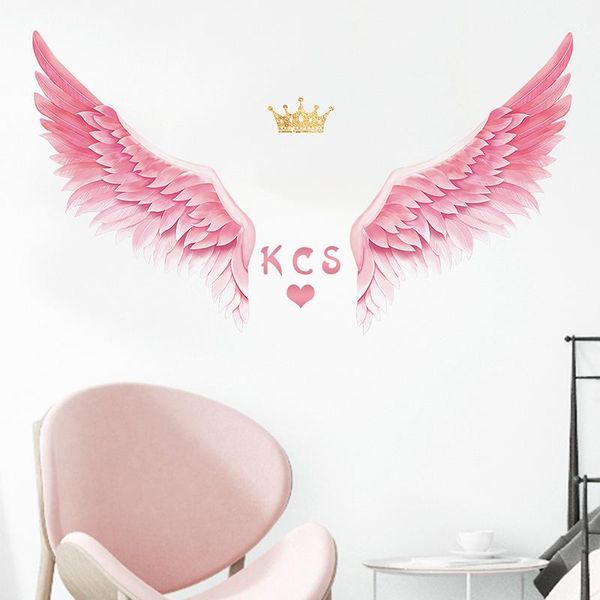 wall stickers pink crown feather for girls room kids nursery decor pvc decals home art murals sticker
wall stickers pink crown feather for girls room kids nursery decor pvc decals home art murals sticker