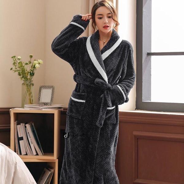 women's sleepwear autumn winter women flannel bath robes mens towel robe warm bathrobe thicken lengthen coral fleece kimono nightgown p, Black;red
women's sleepwear autumn winter women flannel bath robes mens towel robe warm bathrobe thicken lengthen coral fleece kimono nightgown p, Black;red
