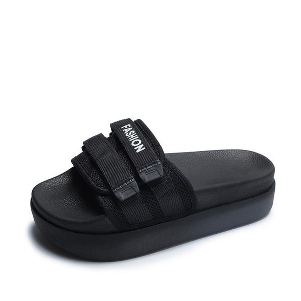 slippers summer women's platform 2021 fashion buckle women chunky beach slides comfortable famale thick sole shoes, Black
slippers summer women's platform 2021 fashion buckle women chunky beach slides comfortable famale thick sole shoes, Black