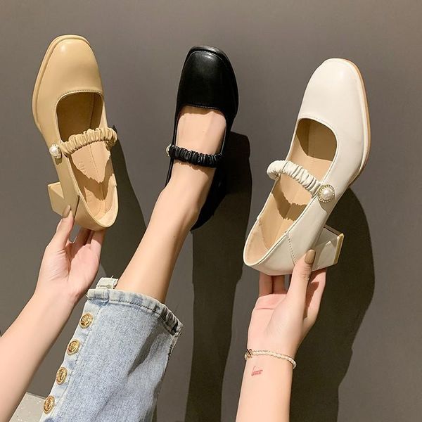 dress shoes women 2021 spring pumps slip on beige high heels sandals ladies shallow mouth latest sweet lace-up mary jane square toe sl, Black
dress shoes women 2021 spring pumps slip on beige high heels sandals ladies shallow mouth latest sweet lace-up mary jane square toe sl, Black