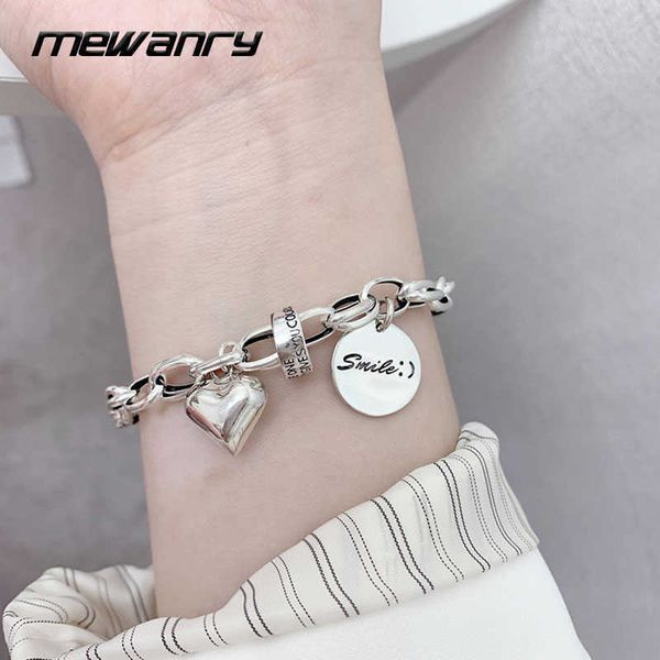 mewanry 925 sterling silver smile love heart sweet couples bracelet fashion simple design party jewelry birthday gift for women, Black
mewanry 925 sterling silver smile love heart sweet couples bracelet fashion simple design party jewelry birthday gift for women, Black