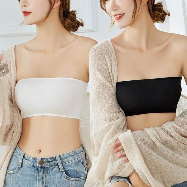 bustiers & corsets fashion women summer casual strapless underwear chest breast wireless binder trans tank seamless sports bra, Black;white
bustiers & corsets fashion women summer casual strapless underwear chest breast wireless binder trans tank seamless sports bra, Black;white