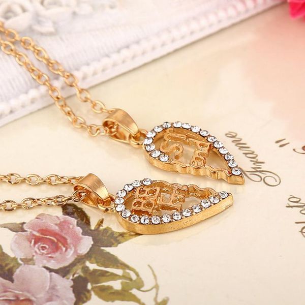 pendant necklaces 2021 gold colors friends gift necklace charm alloy chain women hollow heart shape stitching, Silver
pendant necklaces 2021 gold colors friends gift necklace charm alloy chain women hollow heart shape stitching, Silver
