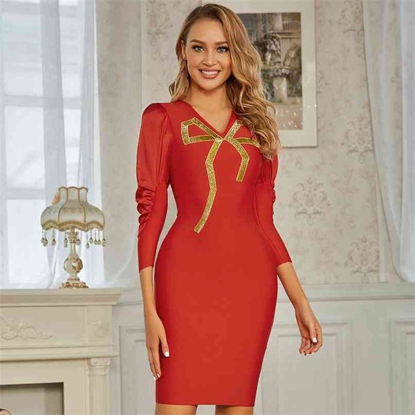 winter women v neck red bodycon bandage dress three quarter sleeve mini celebrity evening runway party 210507, Black;gray
winter women v neck red bodycon bandage dress three quarter sleeve mini celebrity evening runway party 210507, Black;gray