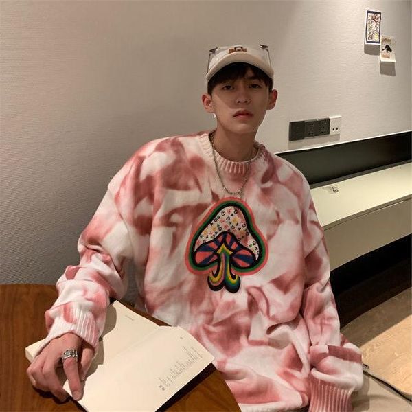 men's sweaters tie dyed knitted pullover sweater 2021 winter loose plus size street casual fashion women's wear 5xl, White;black
men's sweaters tie dyed knitted pullover sweater 2021 winter loose plus size street casual fashion women's wear 5xl, White;black