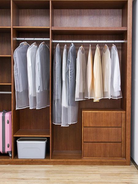 transparent clothing dust cover coat accommodating bag washable clothes hanging pocket bag, 5pcs/lot & wardrobe storage
transparent clothing dust cover coat accommodating bag washable clothes hanging pocket bag, 5pcs/lot & wardrobe storage
