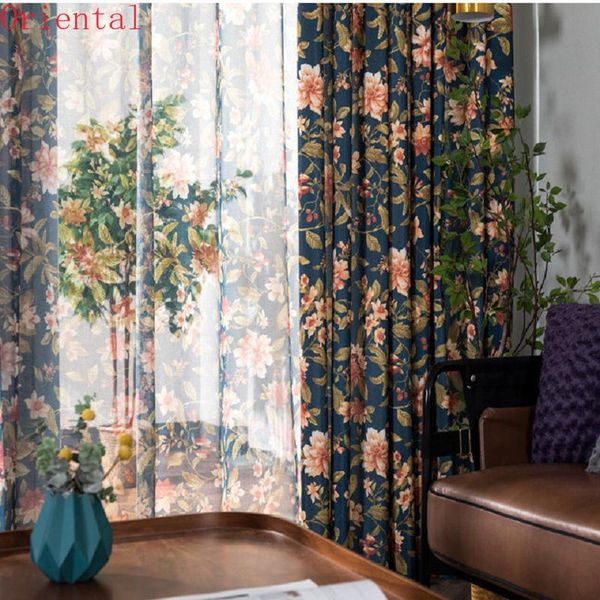 modern curtains for living dining bedroom american pastoral garden polyester-cotton printed blackout curtain & drapes
modern curtains for living dining bedroom american pastoral garden polyester-cotton printed blackout curtain & drapes