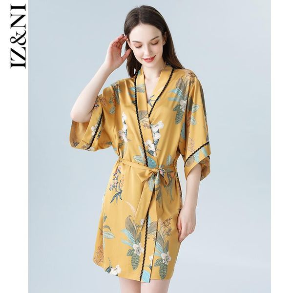women's sleepwear huai iizzini 2021 female chun xia, thin ice silk robe printed huang shu sunflower luxury bath dressing gown, Black;red
women's sleepwear huai iizzini 2021 female chun xia, thin ice silk robe printed huang shu sunflower luxury bath dressing gown, Black;red