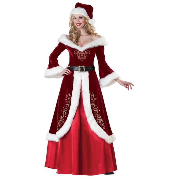 casual dresses women luxury christmas queen dress princess santa costume long sleeve warm robe miss cosplay halloween, Black;gray
casual dresses women luxury christmas queen dress princess santa costume long sleeve warm robe miss cosplay halloween, Black;gray