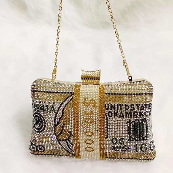 evening bags women diamond stack of cash dollars letter clutch chain shoulder handbag female rhinestones small dinner purse b369
evening bags women diamond stack of cash dollars letter clutch chain shoulder handbag female rhinestones small dinner purse b369