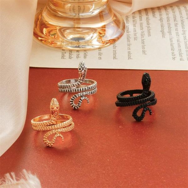 cluster rings retro snake ring for women copper snakeskin pattern punk exaggerated winding neutral gothic fashion trend jewelry 2021, Golden;silver
cluster rings retro snake ring for women copper snakeskin pattern punk exaggerated winding neutral gothic fashion trend jewelry 2021, Golden;silver