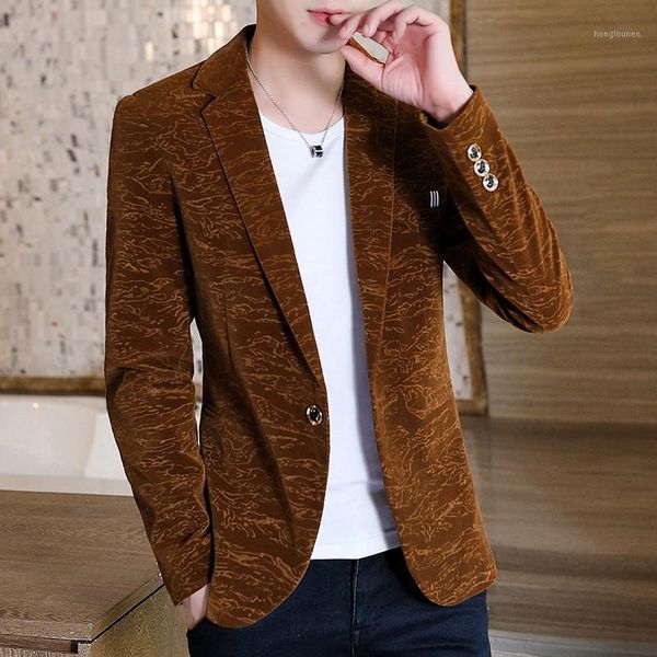men's suits & blazers mens velvet jacket one button smart casual slim fit coat single men business jackets c10, White;black
men's suits & blazers mens velvet jacket one button smart casual slim fit coat single men business jackets c10, White;black