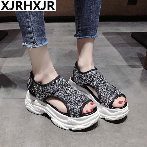 fashion glitter women sandals for 2021 breathable comfort shopping ladies walking shoes summer platform black sandal
fashion glitter women sandals for 2021 breathable comfort shopping ladies walking shoes summer platform black sandal