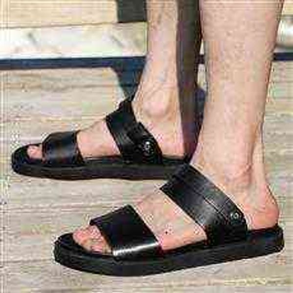 tangzuo shoes 90578 sandals, , 38-45 standard leather yards, two layers of, Black