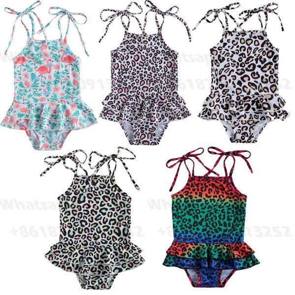 breathable little girls one-piece swimsuit, summer children leopard point/printing suspender sleeveless swimwear for vacation clothing sets, White
breathable little girls one-piece swimsuit, summer children leopard point/printing suspender sleeveless swimwear for vacation clothing sets, White