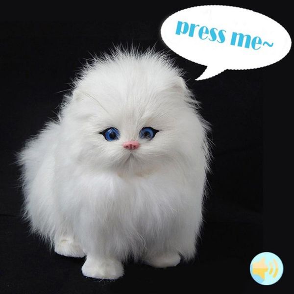3pieces/lot1pcs simulation cat plush toy just press behind the cat to make a sound. great home decoration random winks
3pieces/lot1pcs simulation cat plush toy just press behind the cat to make a sound. great home decoration random winks