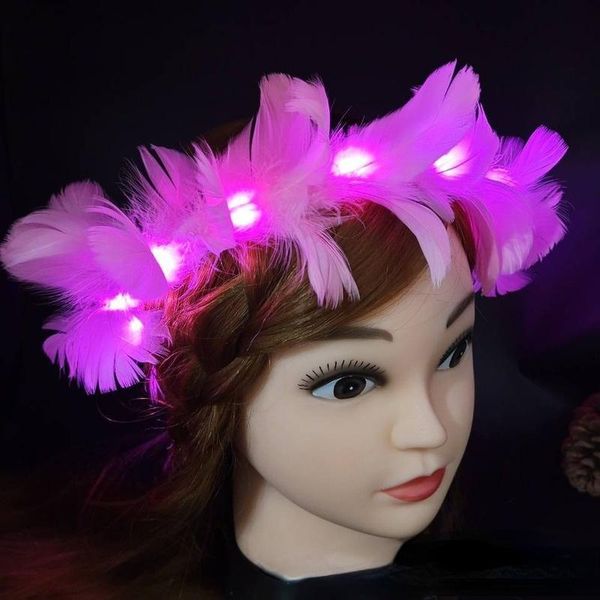 party decoration 20pcs led light up angel plush feather wreath head ring headdress hair headband children girl masquerade
party decoration 20pcs led light up angel plush feather wreath head ring headdress hair headband children girl masquerade