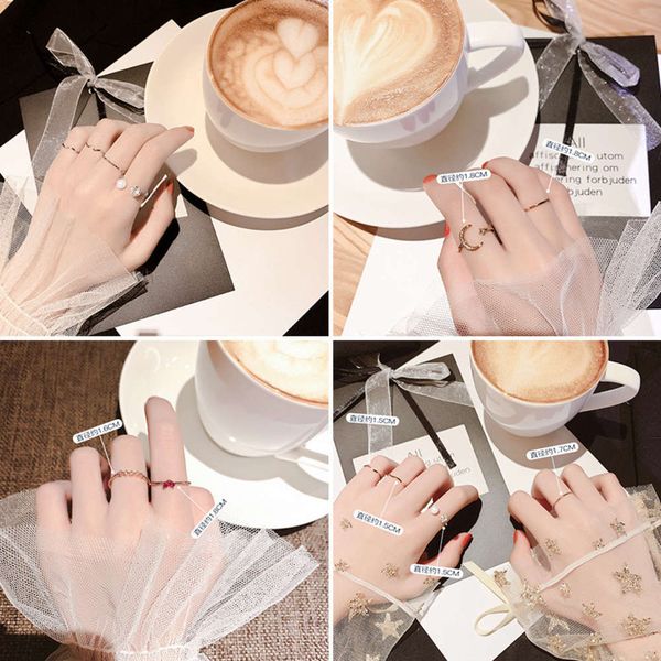 japanese and korean fashion simple pearl women's joint set tail ring little finger, Black
japanese and korean fashion simple pearl women's joint set tail ring little finger, Black