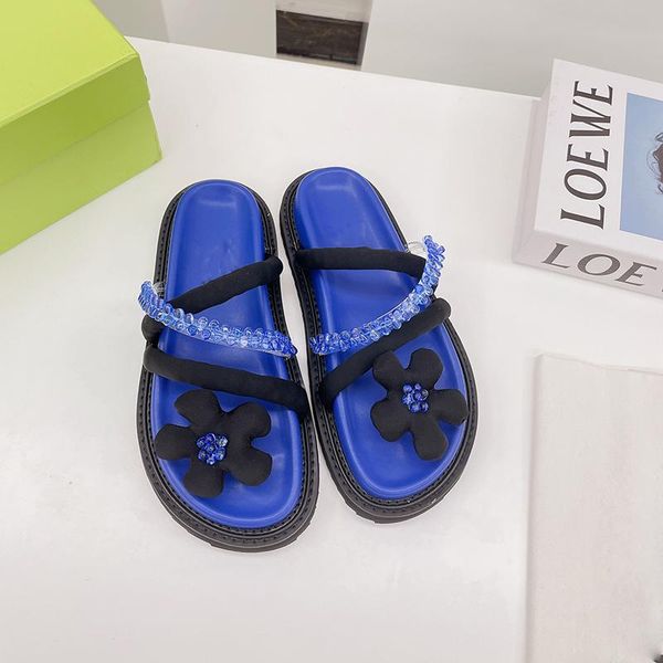slippers flower sandals women's 2021 summer fashion hit color lazy flip-flops thick-soled non-slip beach pearl, Black
slippers flower sandals women's 2021 summer fashion hit color lazy flip-flops thick-soled non-slip beach pearl, Black