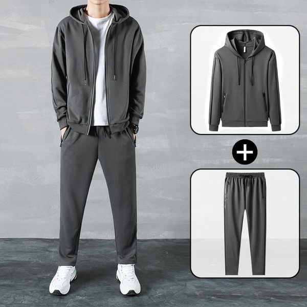 men's tracksuits mens sports suit jacket+pants sweatsuit male sportswear hoodies clothing spring autumn men casual tracksuit two piece, Gray
men's tracksuits mens sports suit jacket+pants sweatsuit male sportswear hoodies clothing spring autumn men casual tracksuit two piece, Gray