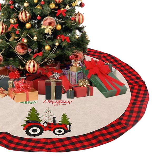 christmas decorations tree skirt round linen tractor pattern holiday base decor home decoration
christmas decorations tree skirt round linen tractor pattern holiday base decor home decoration