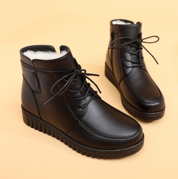 boots genuien leather ankle women winter warm fur snow black wedges shoes for 2021 padded boot
boots genuien leather ankle women winter warm fur snow black wedges shoes for 2021 padded boot